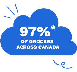 94%* of grocers across Canada