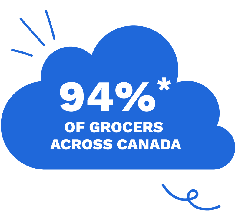 94%* of grocers across Canada